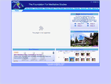 Tablet Screenshot of foundationformeditativestudies.org